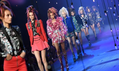 Models during the Marc Jacobs show at New York fashion week.