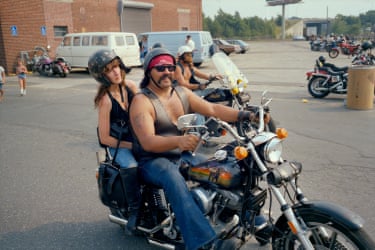 ‘I was much taken by the risk-embracing few who willingly forfeited the comfort, safety and sanity of the enclosed automobile for the “live free and possibly die” adventures of traveling on a motorcycle’