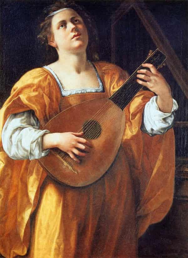 St Cecilia Playing a Lute, circa 1616, by Artemisia Gentileschi.