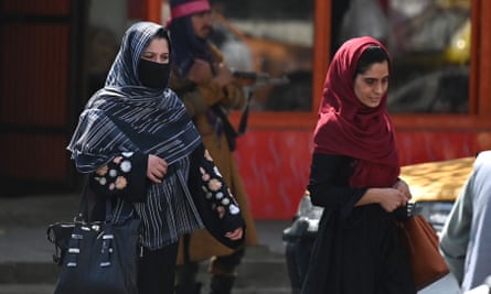Afghan women in Kabul on September 2, 2021