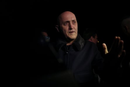 Portrait of Horatiu Potra against a black background