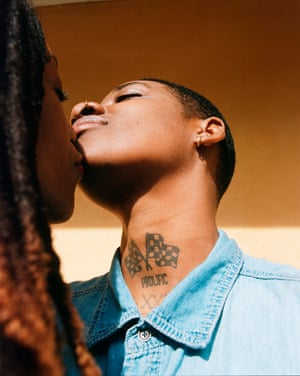 Untitled (Ashley &amp; Cortney) from the series In the Life  ‘I tried to make sense of the realities of my existence as a 22 year old black queer man; and the ways people like me have or have not been represented within media. My current project In The Life focuses on the exclusion of black queer life in photography. I am creating an archive of images that black queer people can look to for solace or inspiration. The photographs depict black queer people both in public and intimate settings performing everyday tasks’