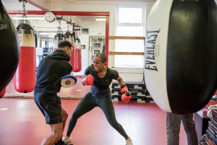 Natasha Jonas in training