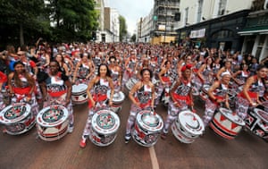 Samba drumming band Batala perform