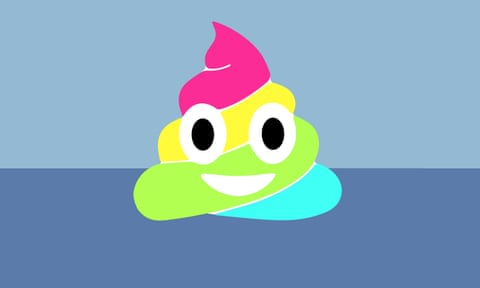 rainbow Poop emoji for long read