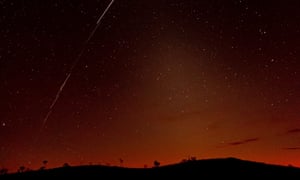 Satellites in the sky about 10km from Broken Hill in Australia