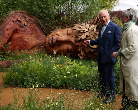 King Charles during his visit to the Chelsea flower show