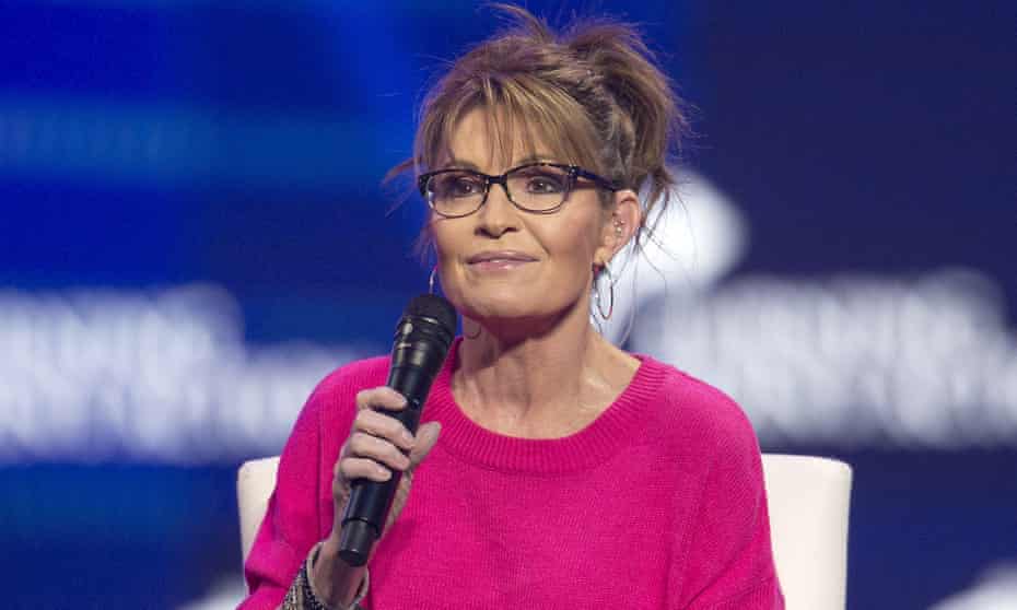 Sarah Palin at an event in Phoenix, Arizona on 19 December 2021.