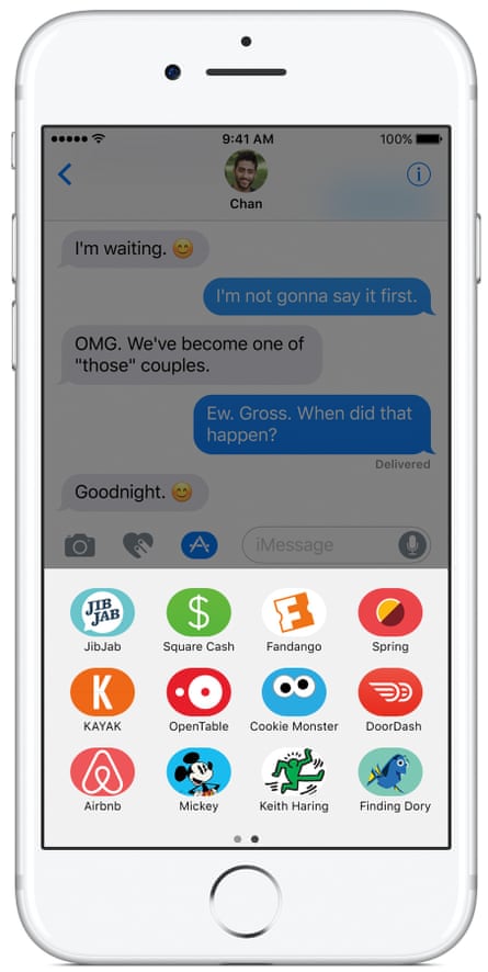 The Messages app has been redesigned to offer more expression options with the iOS 10 software update.