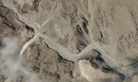 The Galwan Valley area in India’s Ladakh region, at the border with China
