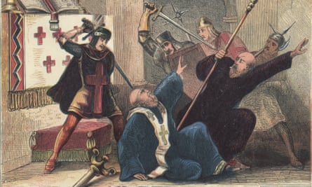 Illustration of the murder of Thomas Becket