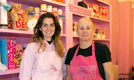 Jade Talbot (left) is co-owner of Light and Scent with her mother, Christine Lawson.