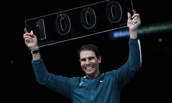 Rafael Nadal Shakes Off Rust To Beat Lopez And Join Atp S 1 000 Club Sport The Guardian