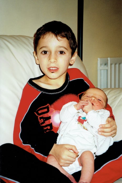 Snapshot … Luke Scales with his baby sister, Freya.