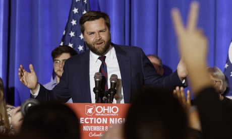 JD Vance<br>Republican U.S. Sen.-elect JD Vance speaks during an election night party Tuesday, Nov. 8, 2022, in Columbus, Ohio. (AP Photo/Jay LaPrete) JD Vance<br>Republican U.S. Sen.-elect JD Vance speaks during an election night party Tuesday, Nov. 8, 2022, in Columbus, Ohio. (AP Photo/Jay LaPrete)