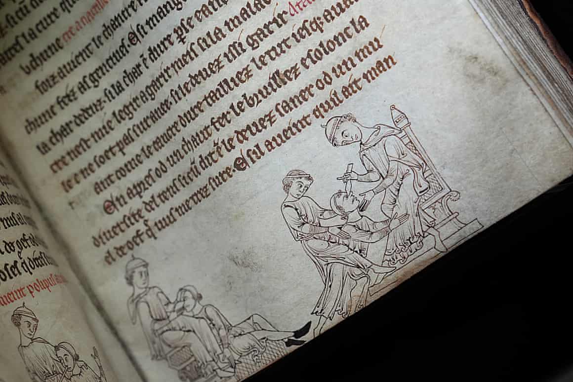 Illustrations in a 13th-century manuscript