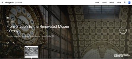 Musee d’Orsay virtual tour screenshot