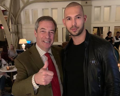Nigel Farage e Andrew Tate