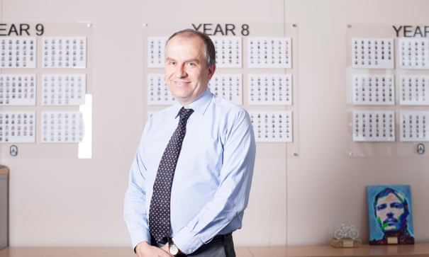 Headteacher Ian Wilson in his study