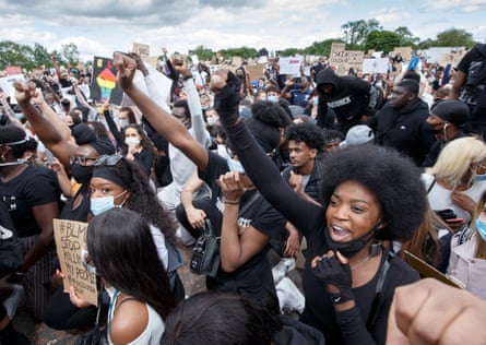 A Black Lives Matter protest this month … Bandcamp has announced it will fund the NAACP Legal Defense Fund amid the recent protests.
