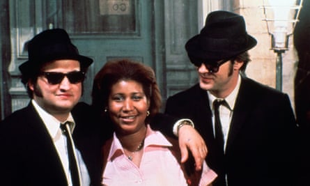 Aretha Franklin with John Belushi and Dan Aykroyd