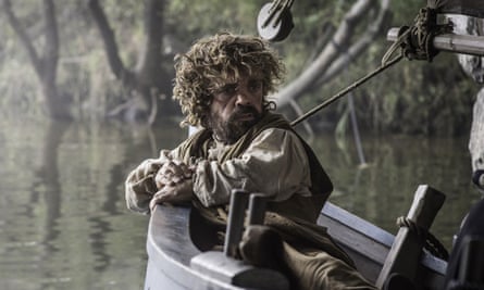 Rocking the boat: as Tyrion Lannister in a scene from Game of Thrones.