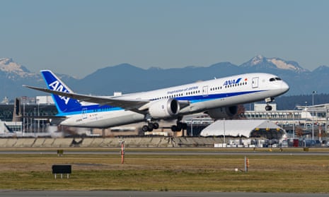 All Nippon Airways jet takes off