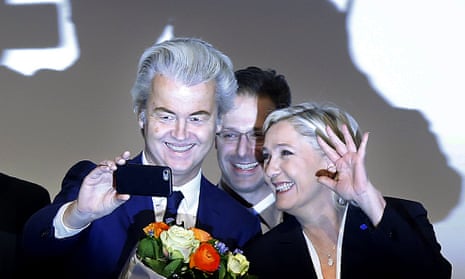 Dutch far-right leader Geert Wilders with his French counterpart Marine Le Pen. The Netherlands poll in March kicks off a year of key elections in Europe.