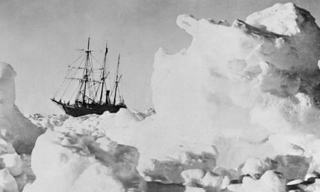 Ernest Shackleton's ship Endurance trapped in ice in the Weddell Sea