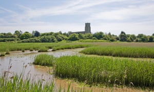 The River Blyth, with Blythborough church in the distance.