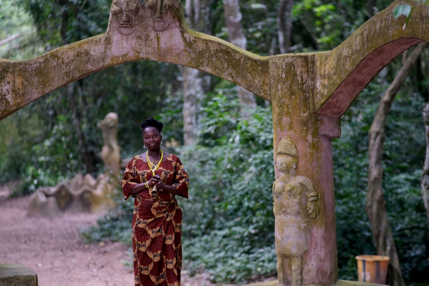 Osiniti Sikiru, another grove guard.