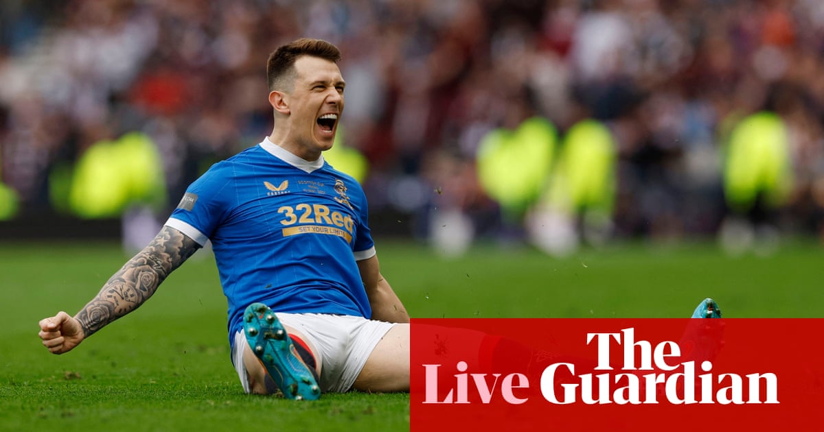 Rangers v Hearts: Scottish Cup final into extra time – live!