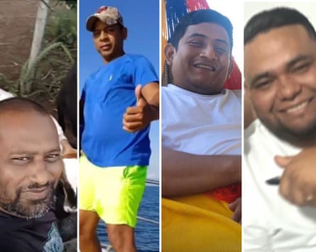 Composite of photos of four men.