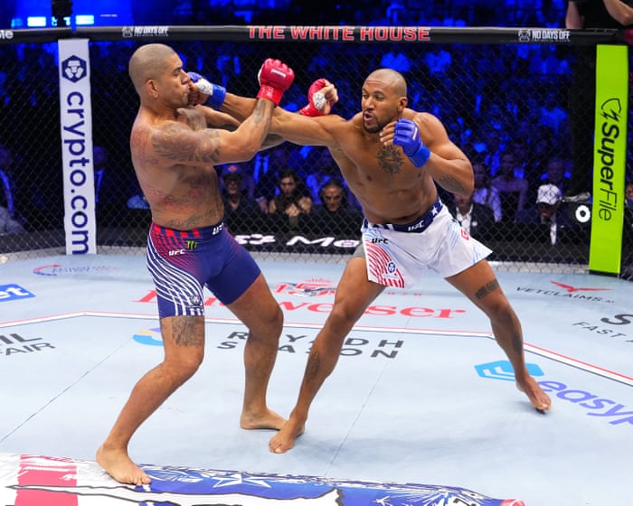 Alex Pereira blasts Ciryl Gane for ‘illegal shots’ during White House UFC fight