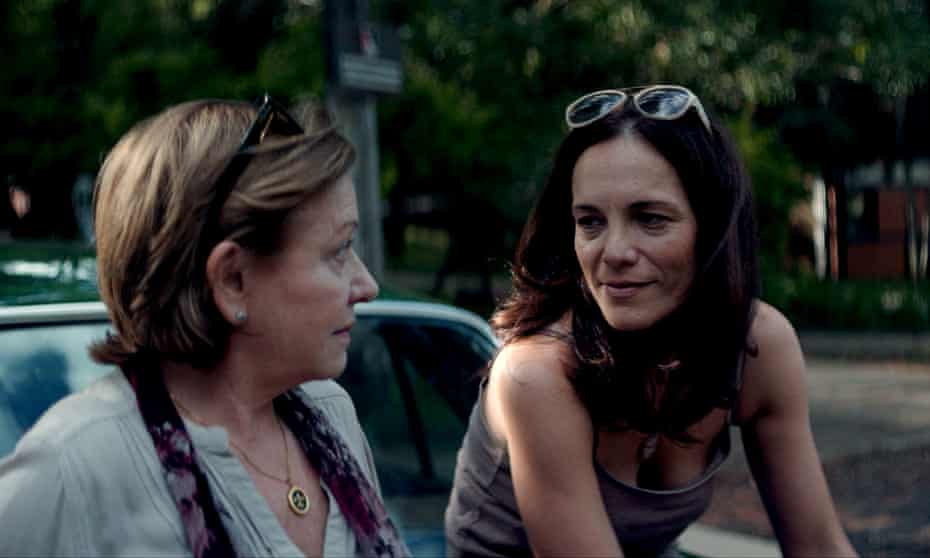 Ana Brun as Chela and Ana Ivanova as Angy in The Heiresses.