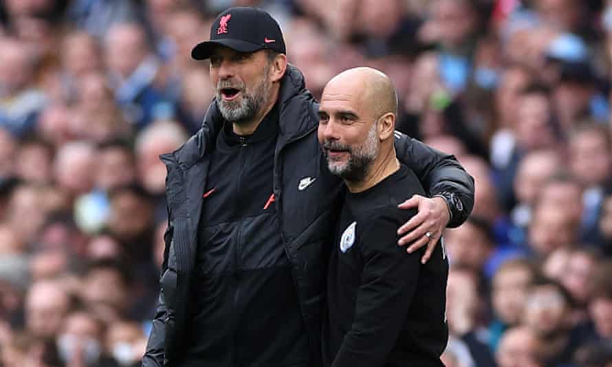 Jürgen Klopp and Pep Guardiola