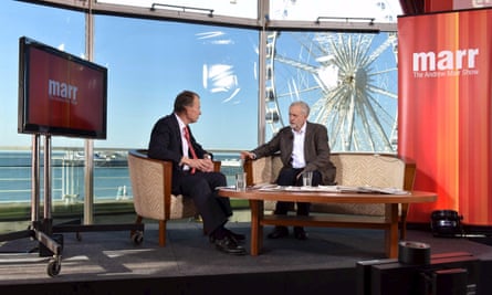 Jeremy Corbyn on the BBC’s Andrew Marr Show