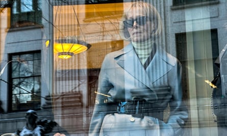 E Jean Carroll arrives at Manhattan federal court on Wednesday.