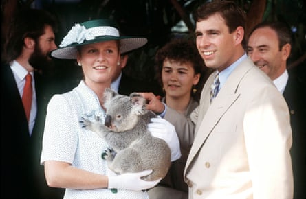 Andrew Mountbatten-Windsor And Sarah Ferguson tour Brisbane in 1988