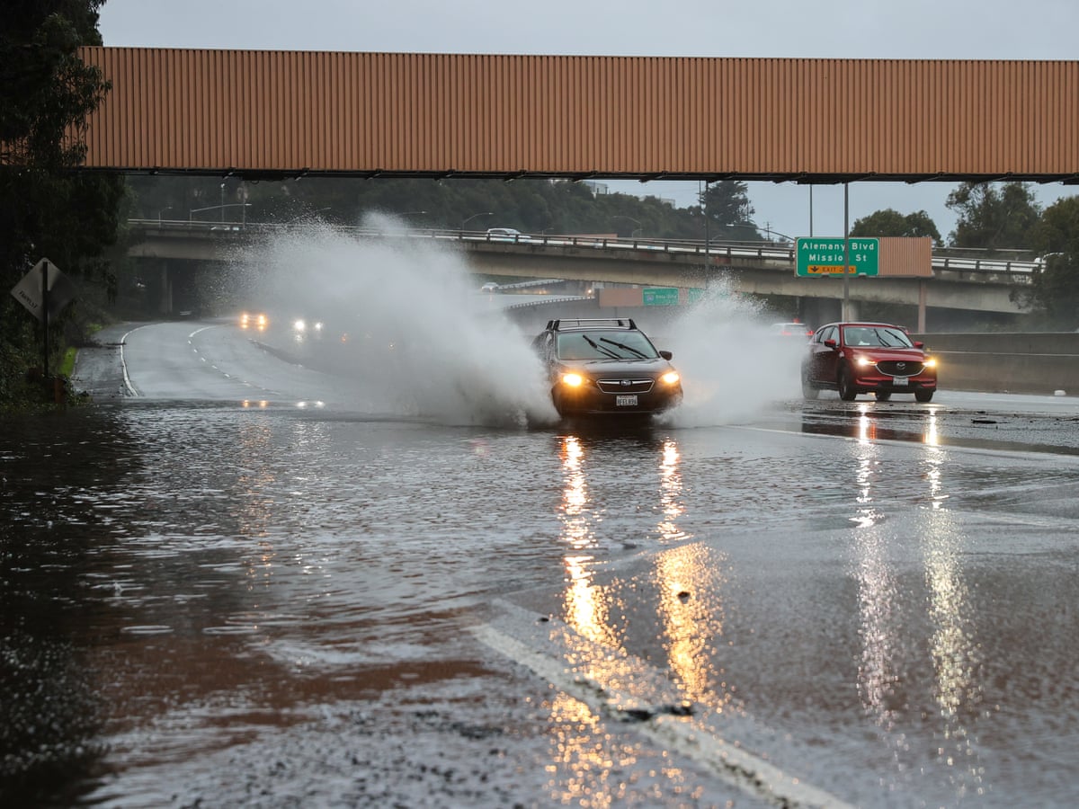 Northern California flooded after powerful storm brings drenching rain |  California | The Guardian