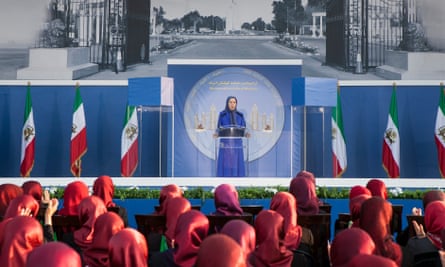 MEK leader Maryam Rajavi at a memorial ceremony in Tirana, Albania, last year.