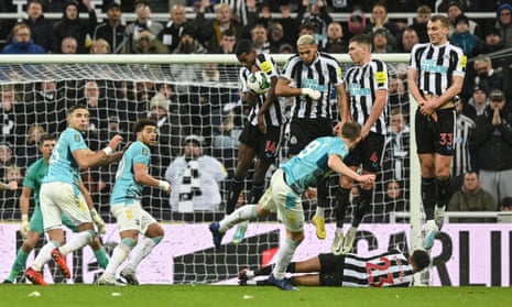Alexander Isak is deed successful nan look by a James Ward-Prowse free-kick.