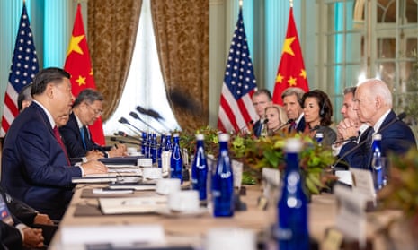 US and Chinese diplomatic teams hold talks at the Filoli Estate in Woodside, California, on Wednesday, about 30 miles south of San Francisco.