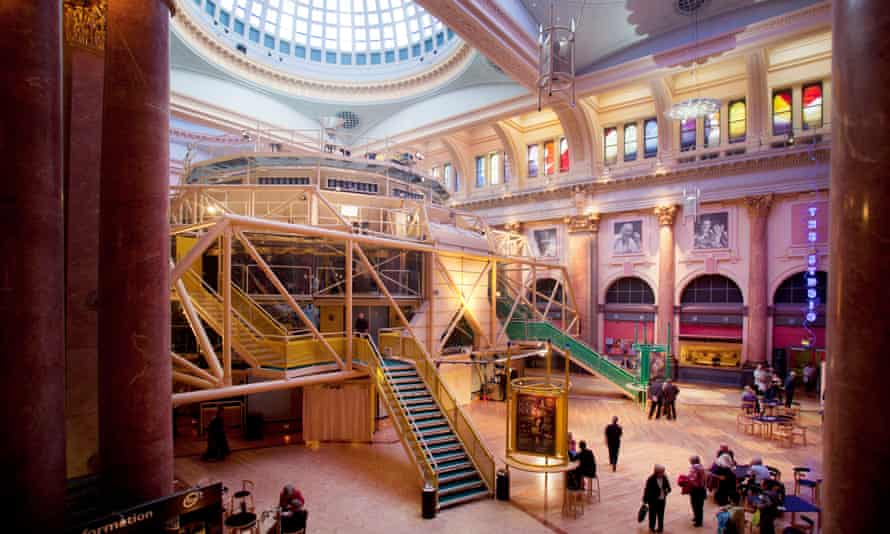 The Royal Exchange theatre in Manchester, where the air distribution, seating and electrics were all integrated in a high-tech pod worthy of a Nasa landing module.