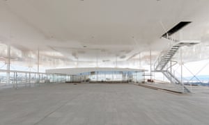 Underneath the cultural centre’s canopy