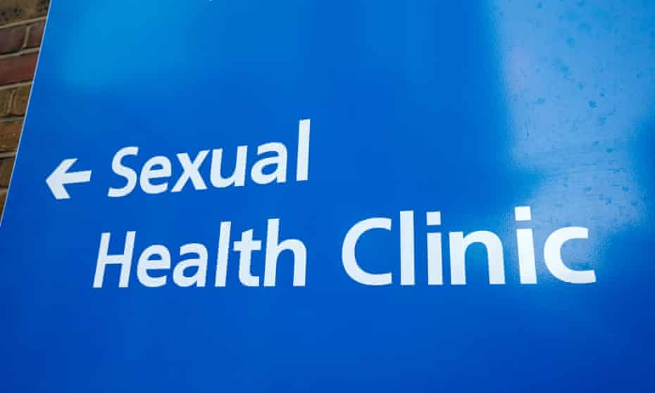 sign for a sexual health clinic