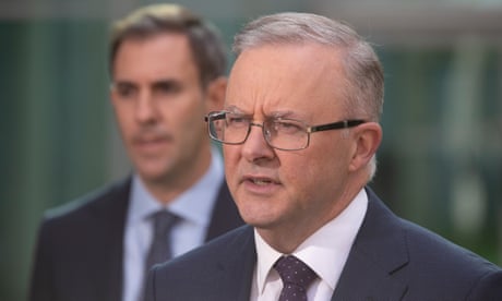 Australian prime minister Anthony Albanese with treasurer Jim Chalmers