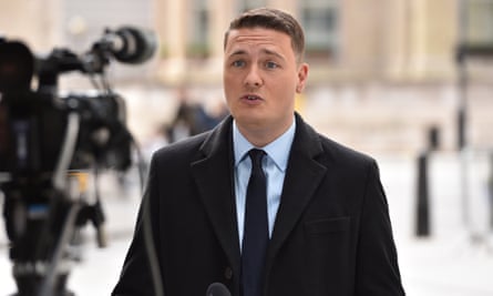 Wes Streeting after appearing on Sunday with Laura Kuenssberg, 16 April.