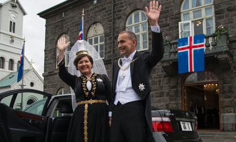 President of Iceland Guðni Jóhannesson and his wife Eliza Reid