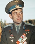 Soviet cosmonaut Vladimir Komarov died in the first manned Soyuz mission in 1967.